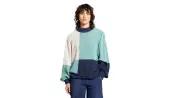 Dedicated Sweater Knitted Rutbo Blocks Green Women - Hoodies and Sweatshirts Dedicated - Green - 21314-S - Size: S
