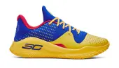 Under Armour Unisex Curry 4 Low FloTro Men - Sneakers Under Armour - Blue - 3026620-400-9.5 - Size: 9.5