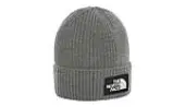 The North Face Logo Box Cuffed Beanie Unisex - Headwear The North Face - Grey - NF0A3FJXDYY-S/M - Size: S/M