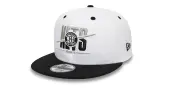 New Era Brooklyn Nets Crown White 9FIFTY Snapback Cap Unisex - Headwear New Era - White - 60435047-S/M - Size: S/M