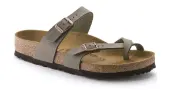 Birkenstock Mayari BF-Nubuck Stone Regular Fit Women - Sandals Birkenstock - Brown - 71071-3.5 - Size: 3.5