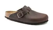 Birkenstock Boston Oiled Leather Regular Fit Men - Sandals Birkenstock - Brown - 860131-4.5 - Size: 4.5