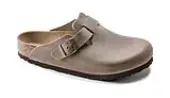Birkenstock Boston Oiled Leather Narrow Fit Women - Sandals Birkenstock - Light Brown - 960813-5 - Size: 5