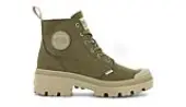 Palladium Pallabase Twill Women - Shoes Palladium - Green - 96907-204-M-5.5 - Size: 5.5