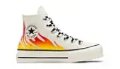 Converse Chuck Taylor All Star Lift Platform Flames Women - Sneakers Converse - White - A07892C-4 - Size: 4