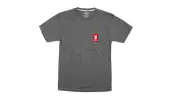 Chrome Industries Vertical Red Logo Tee Men - T-shirts Chrome - Grey - AP-459-CHRD-NA-M - Size: M