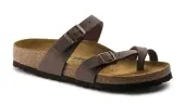 Birkenstock Mayari Birko-Flor Nubuck Mocha Regular Fit Unisex - Sandals Birkenstock - Brown - 71061-8 - Size: 8