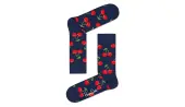 Happy Socks Cherry Sock Unisex - Socks Happy Socks - Black - CHE01-6050-4-7 - Size: 4-7