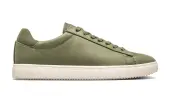 Clae Bradley Olive Leather Unisex - Sneakers Clae - Green - CL23ABR07-7 - Size: 7