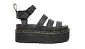 Dr. Martens Blaire Quad Hydro Leather Platform Sandals W Women - Shoes Dr. Martens - Black - DM27296001-6.5 - Size: 6.5