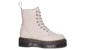 Dr. Martens Jadon III Pisa Leather Platform Boots Unisex - Shoes Dr. Martens - Grey - DM31159348-6.5 - Size: 6.5