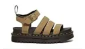 Dr. Martens Blaire Tumbled Nubuck Leather Sandals Women - Shoes Dr. Martens - Brown - DM31735439-6.5 - Size: 6.5