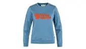 Fjällräven Logo Sweater W Dawn Blue - Terracotta Brown Women - Hoodies and Sweatshirts Fjällräven - Blue - F84143-543-243-M - Size: M