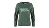 Fjällräven Logo Sweater W Deep Patina - Misty Green Women - Hoodies and Sweatshirts Fjällräven - Green - F84143-679-674-S - Size: S