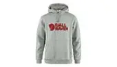 Fjällräven Logo Hoodie M Grey-Melange Men - Hoodies and Sweatshirts Fjällräven - Grey - F84144-020-999-S - Size: S