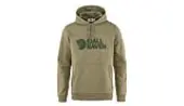 Fjällräven Logo Hoodie M Light Olive Men - Hoodies and Sweatshirts Fjällräven - Green - F84144-622-S - Size: S