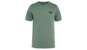 Fjällräven Abisko Wool Logo SS M Patina Green Men - T-shirts Fjällräven - Green - F86977-614-XL - Size: XL