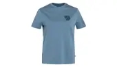 Fjällräven Fox Boxy Logo Tee W Dawn Blue Women - T-shirts Fjällräven - Blue - F87153-543-XS - Size: XS