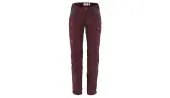 Fjällräven Kaipak Trousers Curved W Women - Pants Fjällräven - burgundy - F89829-356-030-38 - Size: 38