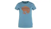 Fjällräven Arctic Fox Print T-Shirt W Women - T-shirts Fjällräven - Blue - F89849-543-243-XS - Size: XS