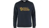 Fjällräven Logo Sweater M Dark Navy Men - Hoodies and Sweatshirts Fjällräven - Blue - F84142-555-L - Size: L