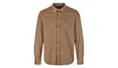 By Garment Makers Organic Corduroy Shirt Men - T-shirts By Garment Makers - Brown - GM131303-1102-XL - Size: XL
