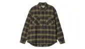 Carhartt WIP L/S Krenz Shirt Larch Men - Shirt Carhartt WIP - Brown - I032271_1PC_XX-L - Size: L