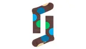 Happy Socks Jumbo Dot Sock Unisex - Socks Happy Socks - Brown - JUB01-8500-4-7 - Size: 4-7