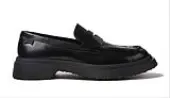Camper Twins Black Leather Loafers W Women - Shoes Camper - Black - K201116-019-7 - Size: 7