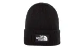 The North Face Logo Box Cuffed Beanie Unisex - Headwear The North Face - Black - NF0A3FJXJK3-S/M - Size: S/M