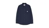Makia Square Pocket Shirt M Men - Shirt Makia - Blue - M60121_670-M - Size: M