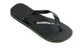 Havaianas Brasil Logo Unisex - Flip Flop Havaianas - Black - H4110850-1069-BRA-35/36 - Size: BRA-35/36