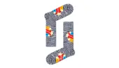 Happy Socks Shooting Stars Sock Unisex - Socks Happy Socks - Grey - SHO01-9700-7.5-11.5 - Size: 7.5-11.5