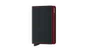 Secrid Slimwallet Matte Black & Red Unisex - Wallet Secrid - Black - SM-Black-Red-One-size - Size: One size