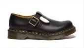 Dr. Martens Polley Smooth Leather Mary Jane Women - Shoes Dr. Martens - Black - DM14852001-7 - Size: 7