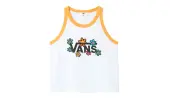 Vans Stacked Floral Tank Women - T-shirts Vans - White - VN0A4OS6YBY-S - Size: S