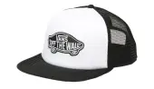 Vans Classic Patch Curved Bill Trucker Black/White Unisex - Headwear Vans - Black - VN00066XY28-One-size - Size: One size