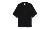Vans LX Premium Camp Collar Woven Short Shirt Men - T-shirts Vans - Black - VN000GVXBLK-S - Size: S