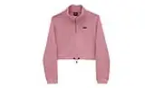Vans Left Chest Half Zip Hoodie Women - Hoodies and Sweatshirts Vans - Pink - VN0A4R97BD5-L - Size: L