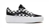 Vans Shape Ni Checkerboard Unisex - Sneakers Vans - Black - VN0A4UVLA0X-4 - Size: 4