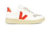 Veja V-10 CWL WHITE ORANGE FLUO Women - Sneakers Veja - White - VX0703152A-3 - Size: 3