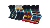 Happy Socks 4-Pack Multi-color Socks Gift Set Unisex - Socks Happy Socks - Multicolor - XMIX09-6050-4-7 - Size: 4-7