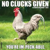 No Clucks Given 2025 Wall Calendar