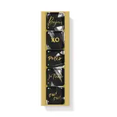 Paris Gold Square Glass Magnets