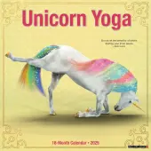 Unicorn Yoga 2025 Wall Calendar