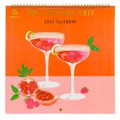 Cocktail Edit 2025 Spiral Wall Calendar