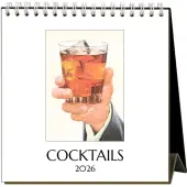 Cocktails 2026 Easel Desk Calendar