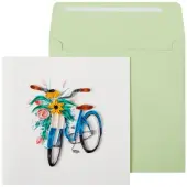 Bicycle Quilling Greeting Card