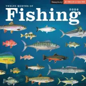 Fishing Illustrations 2026 Wall Calendar