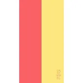 Coral and Lemon Academic 2026 2 Year Pocket Planner